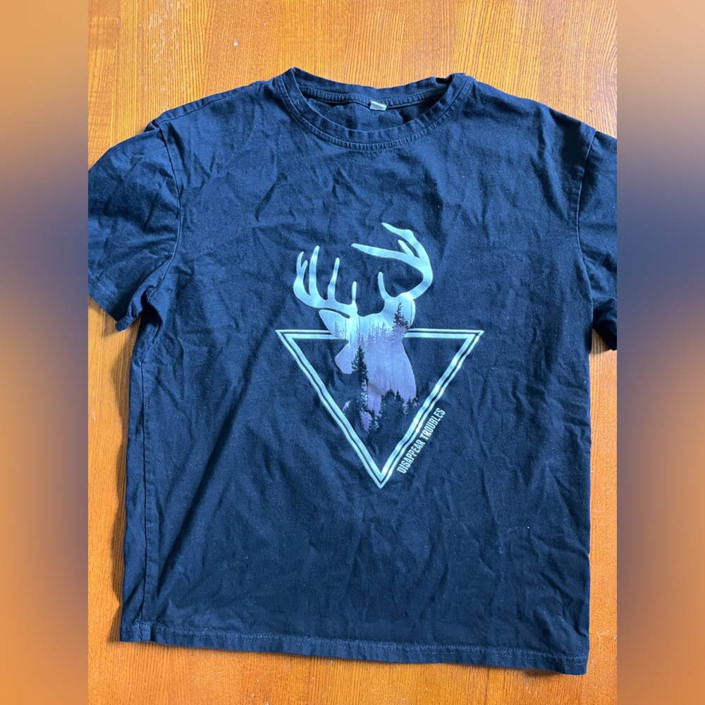 Men's Black Graphic T-Shirt